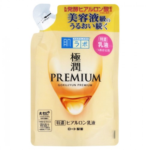 ROHTO HadaLabo Gokujyun Premium Hyaluron Emulsion - Refill (New) 140ml